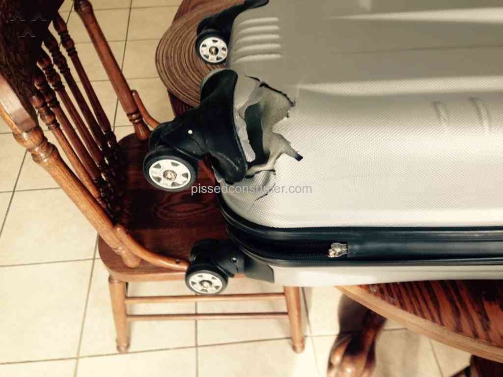 airport damaged luggage